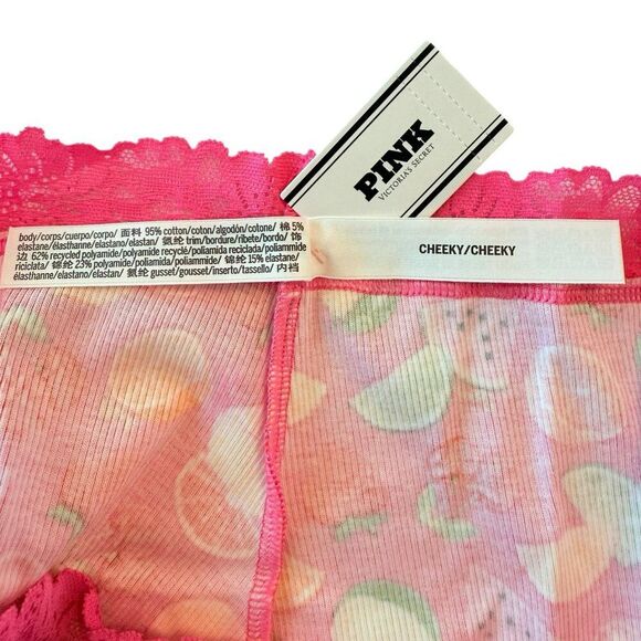 Victoria's Secret PINK Cheeky Lace Panties Womens Medium M LOT OF 4 VS Panty - Picture 8 of 9